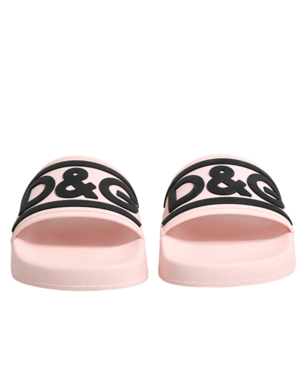 Dolce & Gabbana Pink Rubber Slides Sandals Beachwear Shoes - Zeiniez