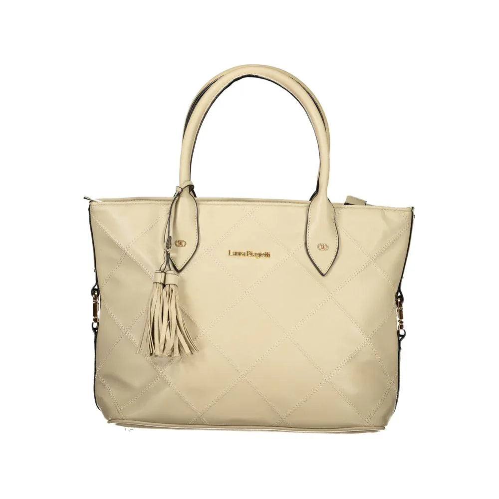 Laura Biagiotti Beige PVC Women Handbag - Zeiniez