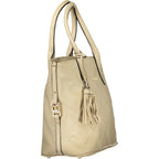 Laura Biagiotti Beige PVC Women Handbag - Zeiniez