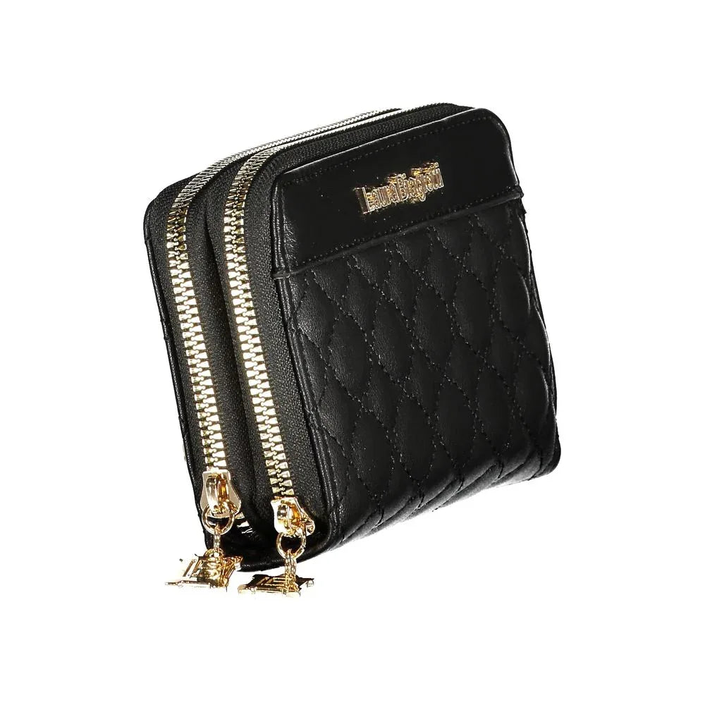 Laura Biagiotti Black Polyurethane Women Wallet - Zeiniez