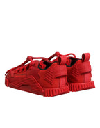Dolce & Gabbana Red Logo Lace Low Top NS1 Sneakers Shoes - Zeiniez