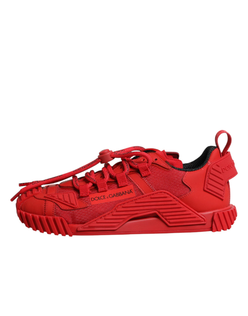 Dolce & Gabbana Red Logo Lace Low Top NS1 Sneakers Shoes - Zeiniez