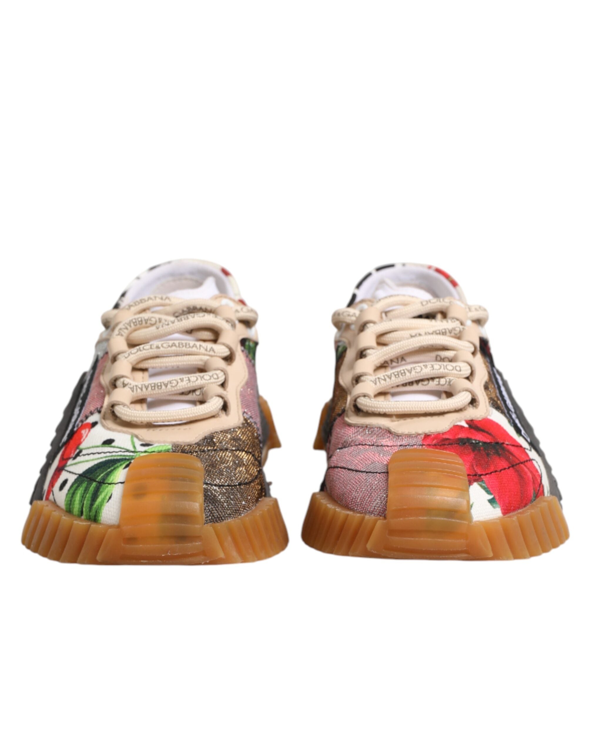 Dolce & Gabbana Multicolor Logo Low Top NS1 Sneakers Shoes - Zeiniez