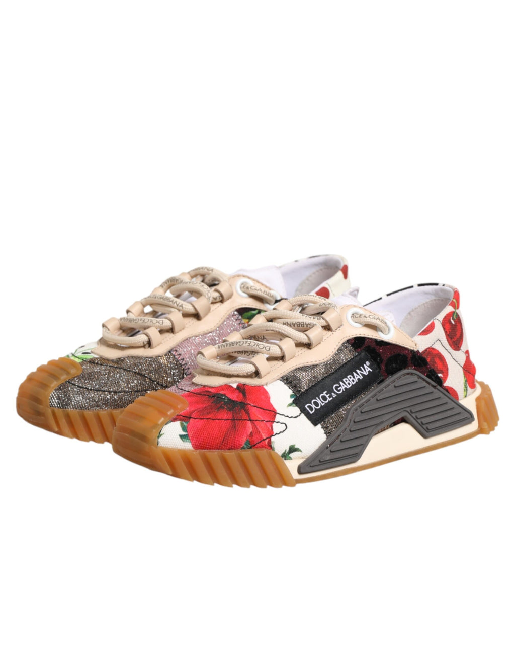 Dolce & Gabbana Multicolor Logo Low Top NS1 Sneakers Shoes - Zeiniez