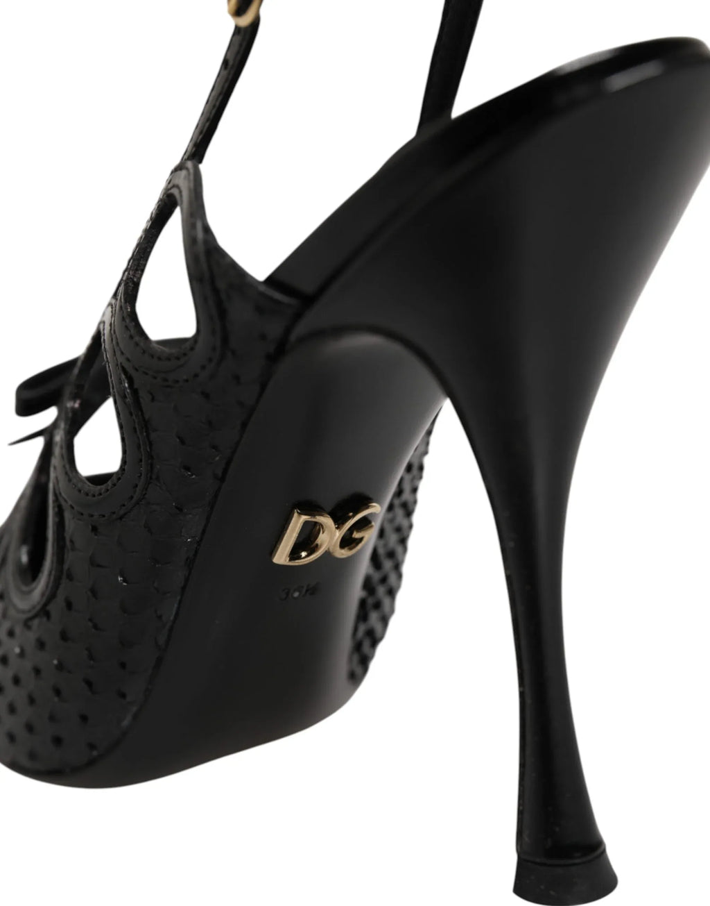 Dolce & Gabbana Leather High Heels Slingback Shoes - Zeiniez