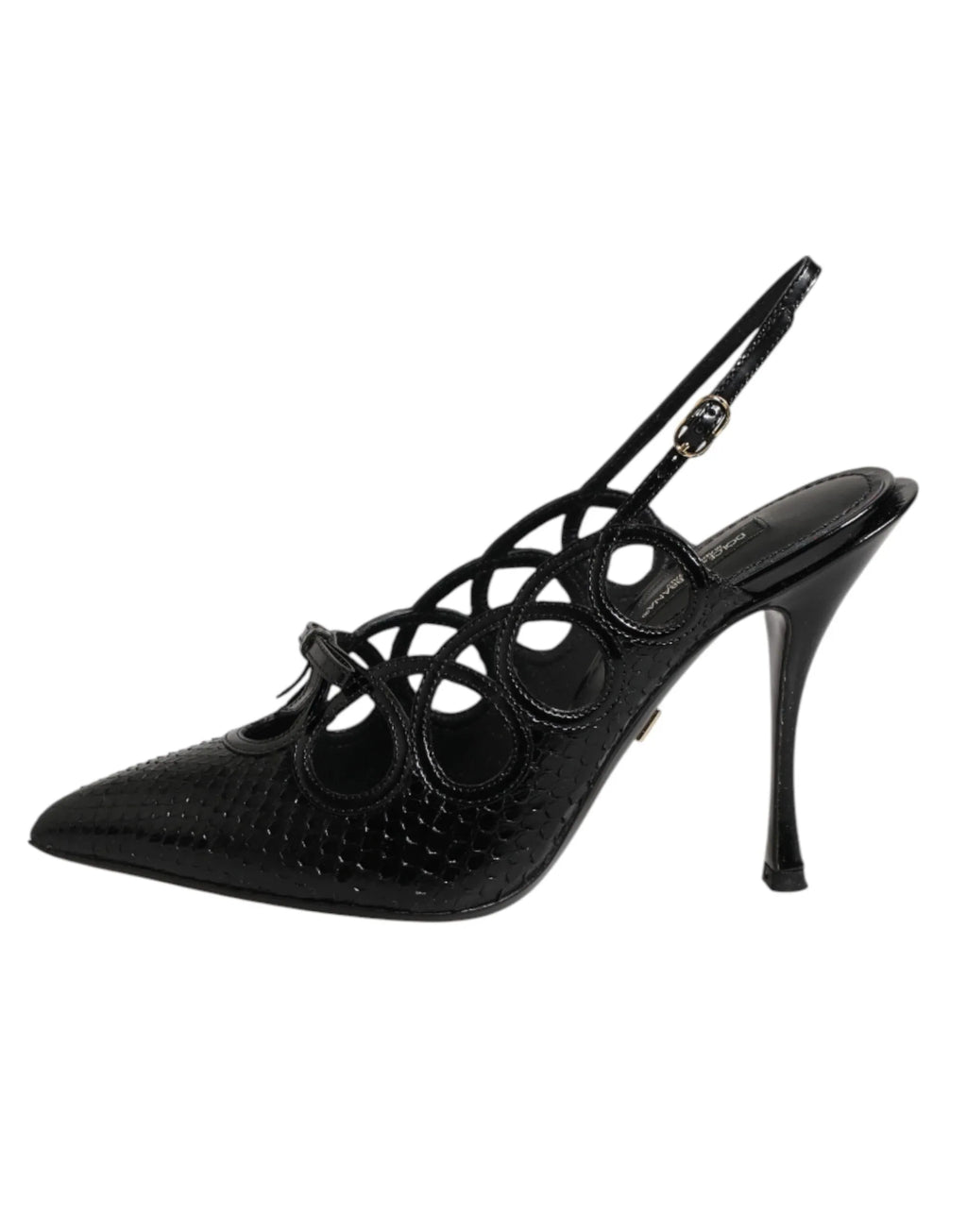 Dolce & Gabbana Leather High Heels Slingback Shoes - Zeiniez