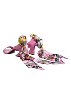 Dolce & Gabbana Pink Leather High Heels Sandals Shoes - Zeiniez