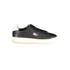 Tommy Hilfiger Black Leather Women Sneaker - Zeiniez