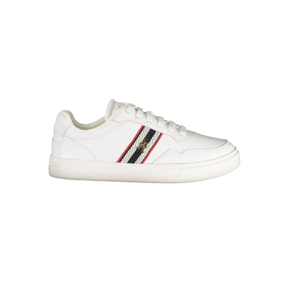 Tommy Hilfiger White Leather Women Sneaker - Zeiniez