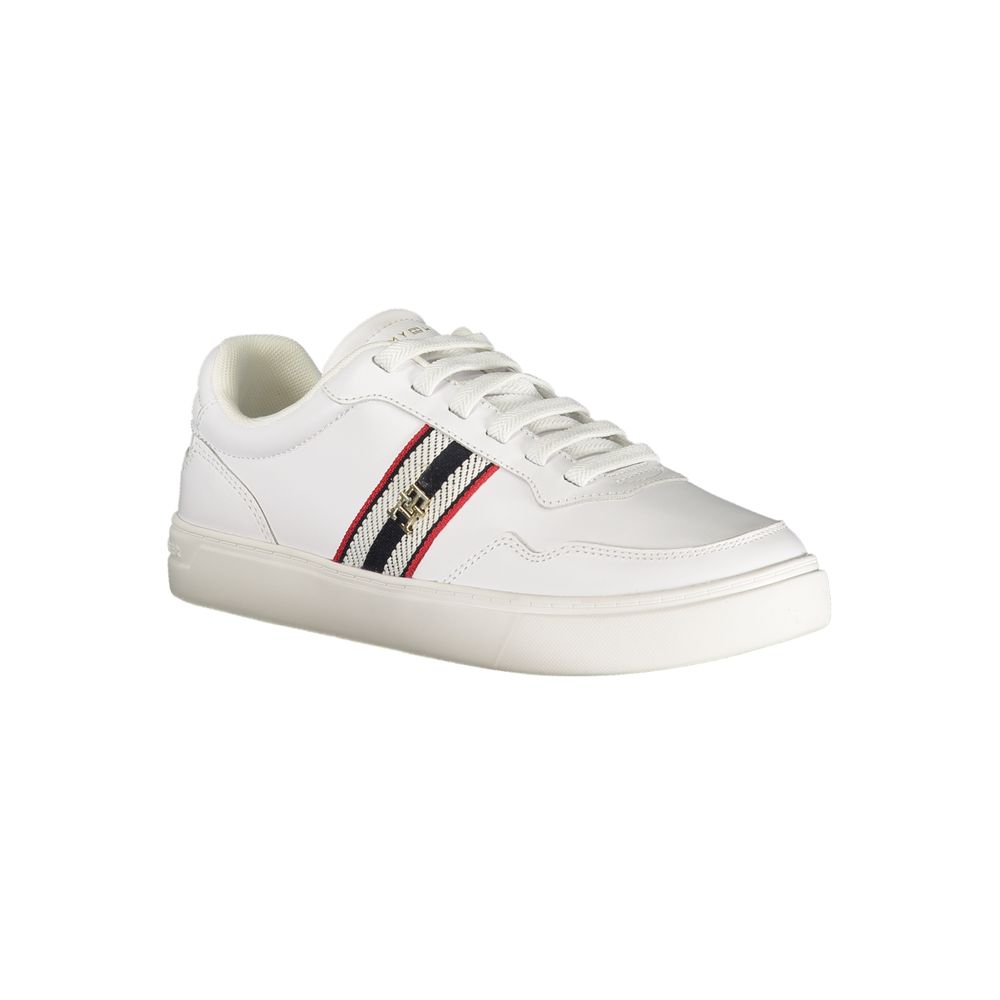 Tommy Hilfiger White Leather Women Sneaker - Zeiniez