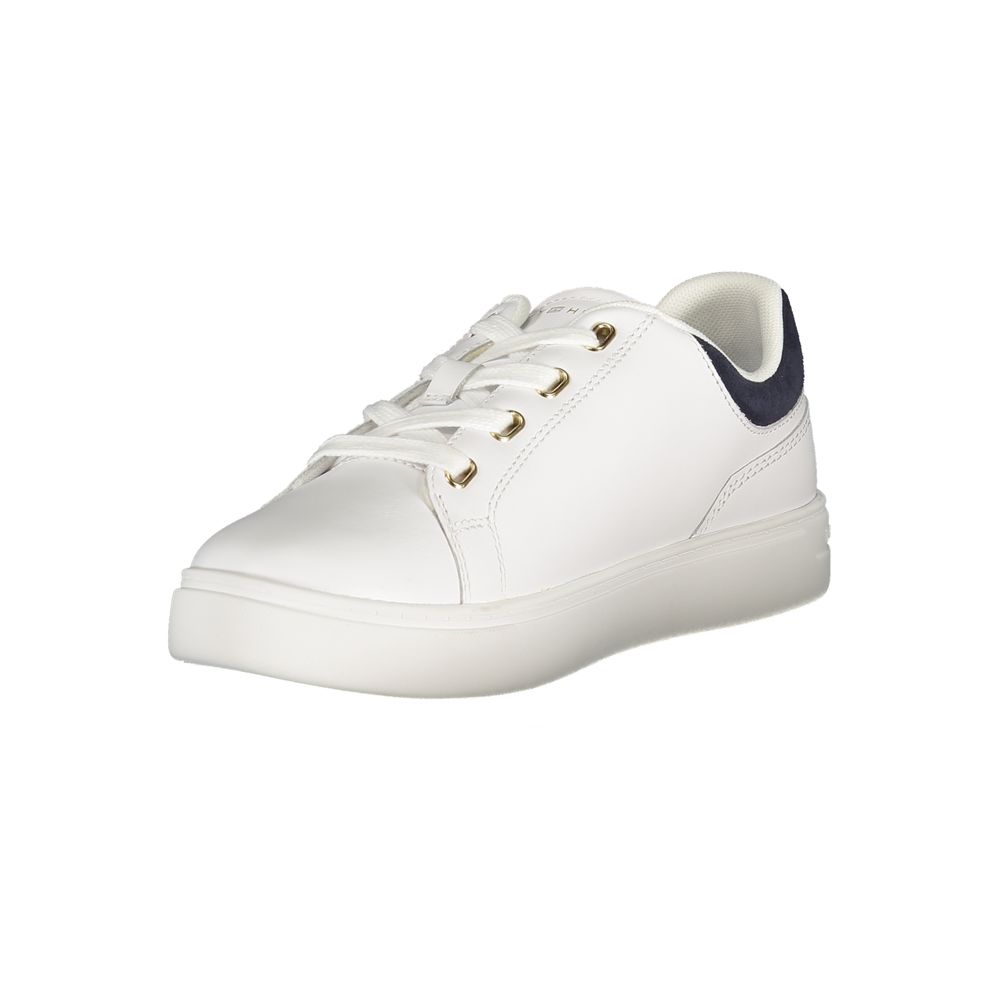 Tommy Hilfiger Bianco Polyurethane Women Sneaker - Zeiniez