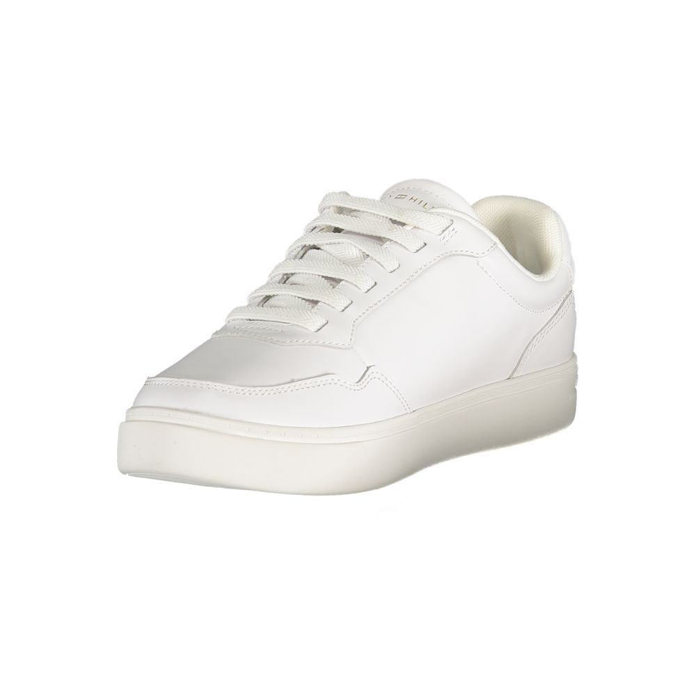 Tommy Hilfiger White Leather Women Sneaker - Zeiniez
