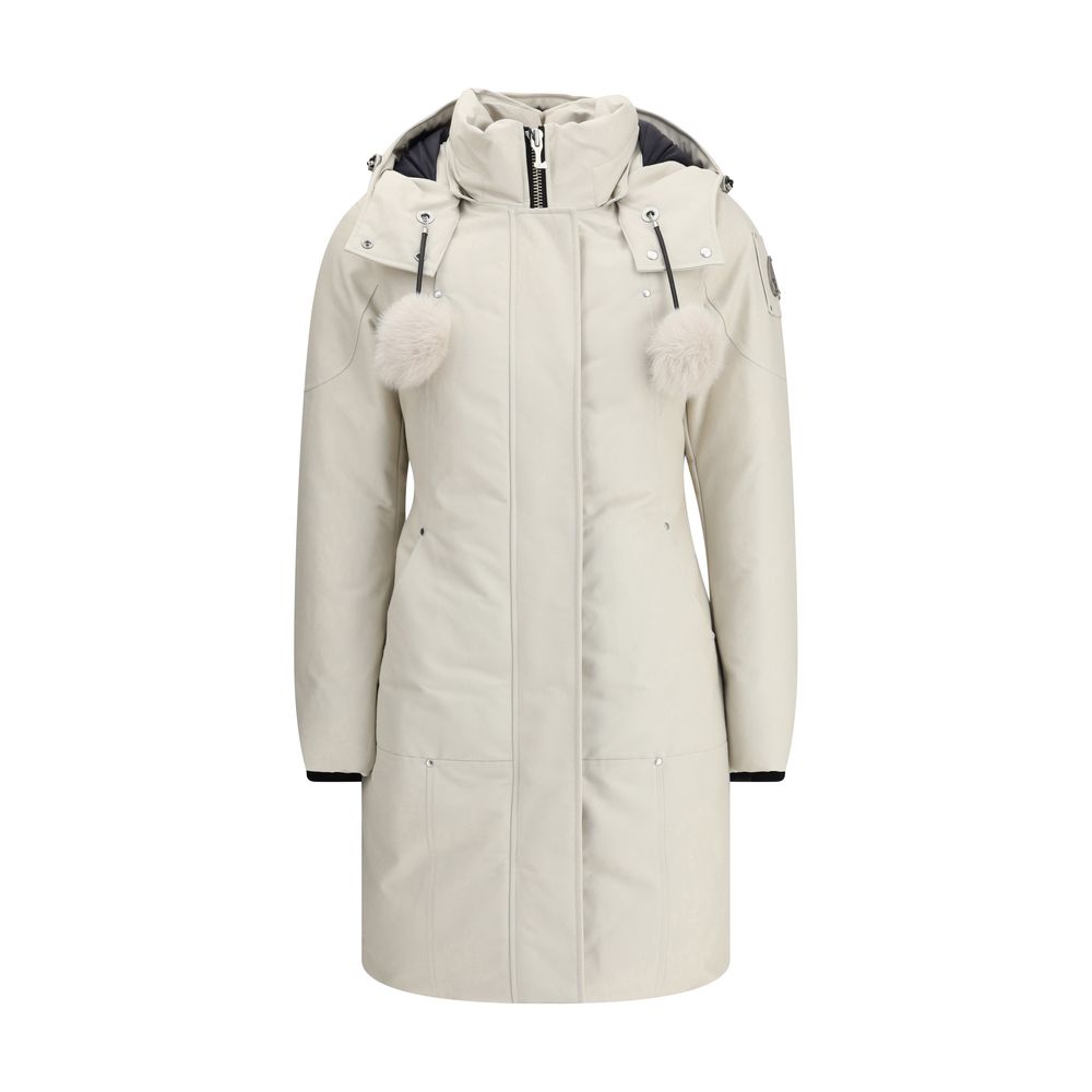 Moose Knuckles White Cotton Parka - Zeiniez