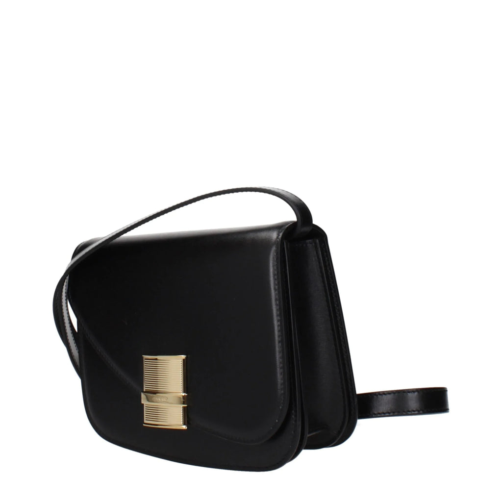 Salvatore Ferragamo Black Leather Crossbody Bag - Zeiniez