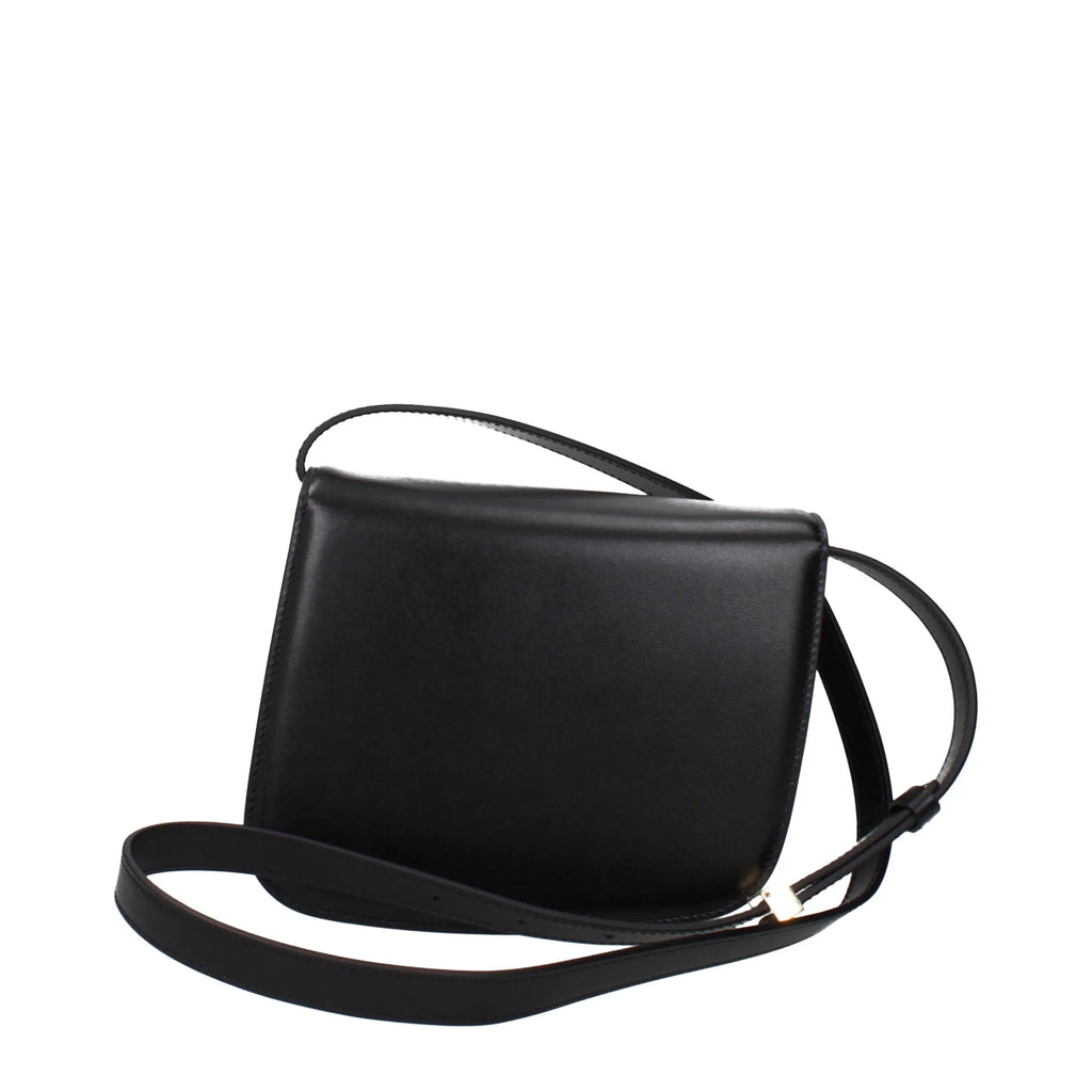 Salvatore Ferragamo Black Leather Crossbody Bag - Zeiniez