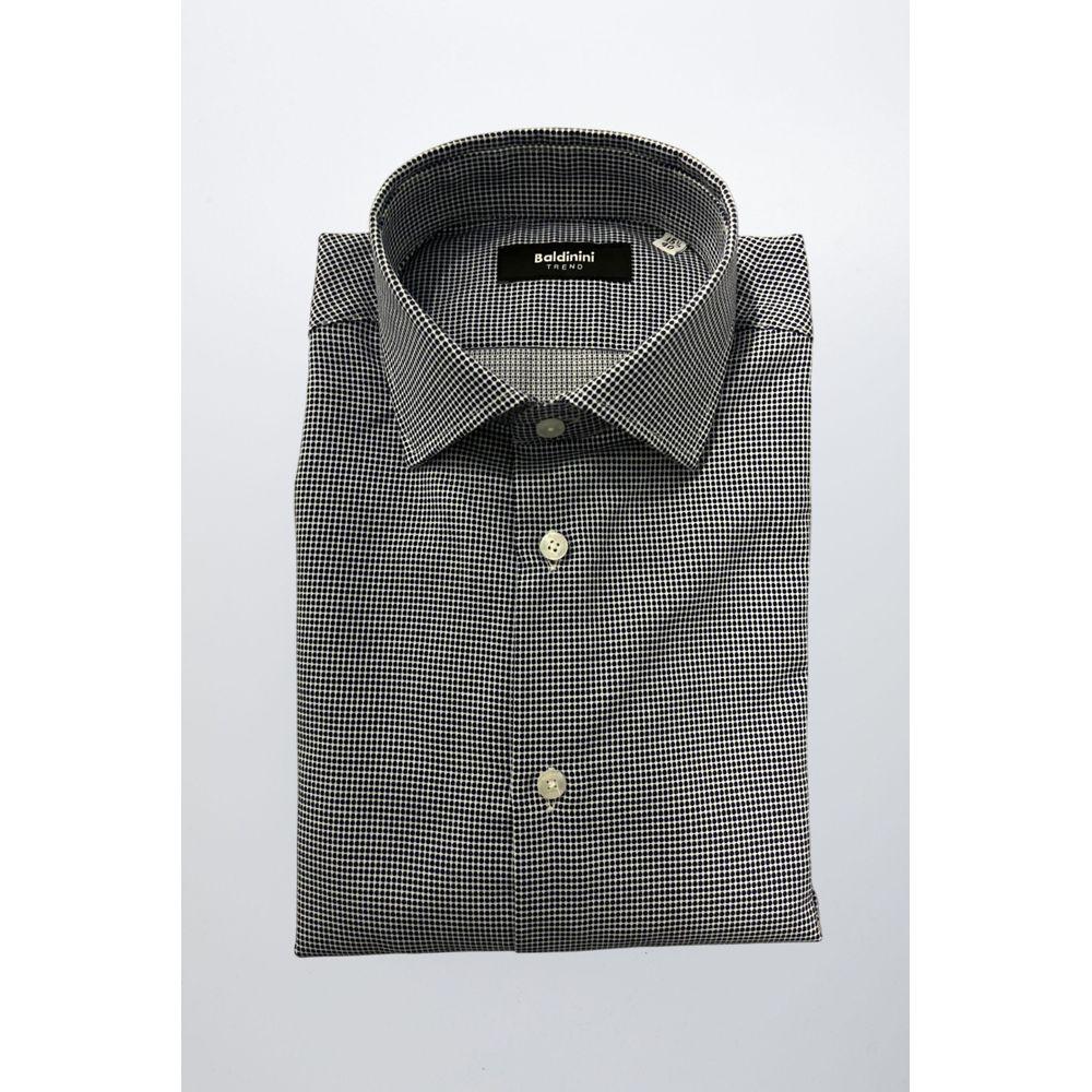 Baldinini Trend Blue Cotton Men Shirt - Zeiniez