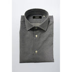 Baldinini Trend Blue Cotton Men Shirt - Zeiniez
