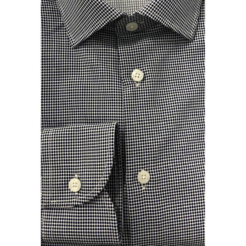 Baldinini Trend Blue Cotton Men Shirt - Zeiniez