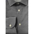 Baldinini Trend Blue Cotton Men Shirt - Zeiniez