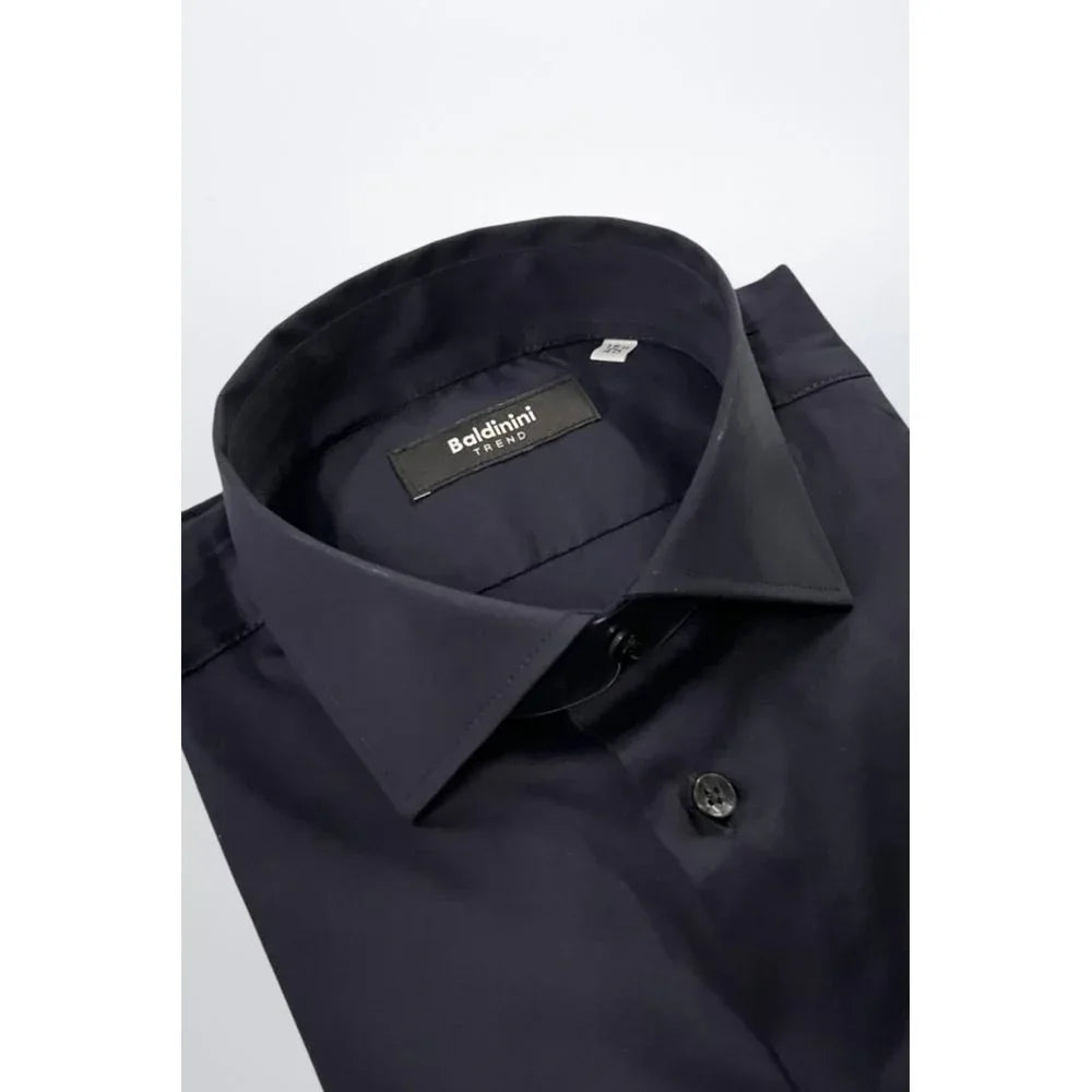 Baldinini Trend Black Cotton Men's Shirt - Zeiniez