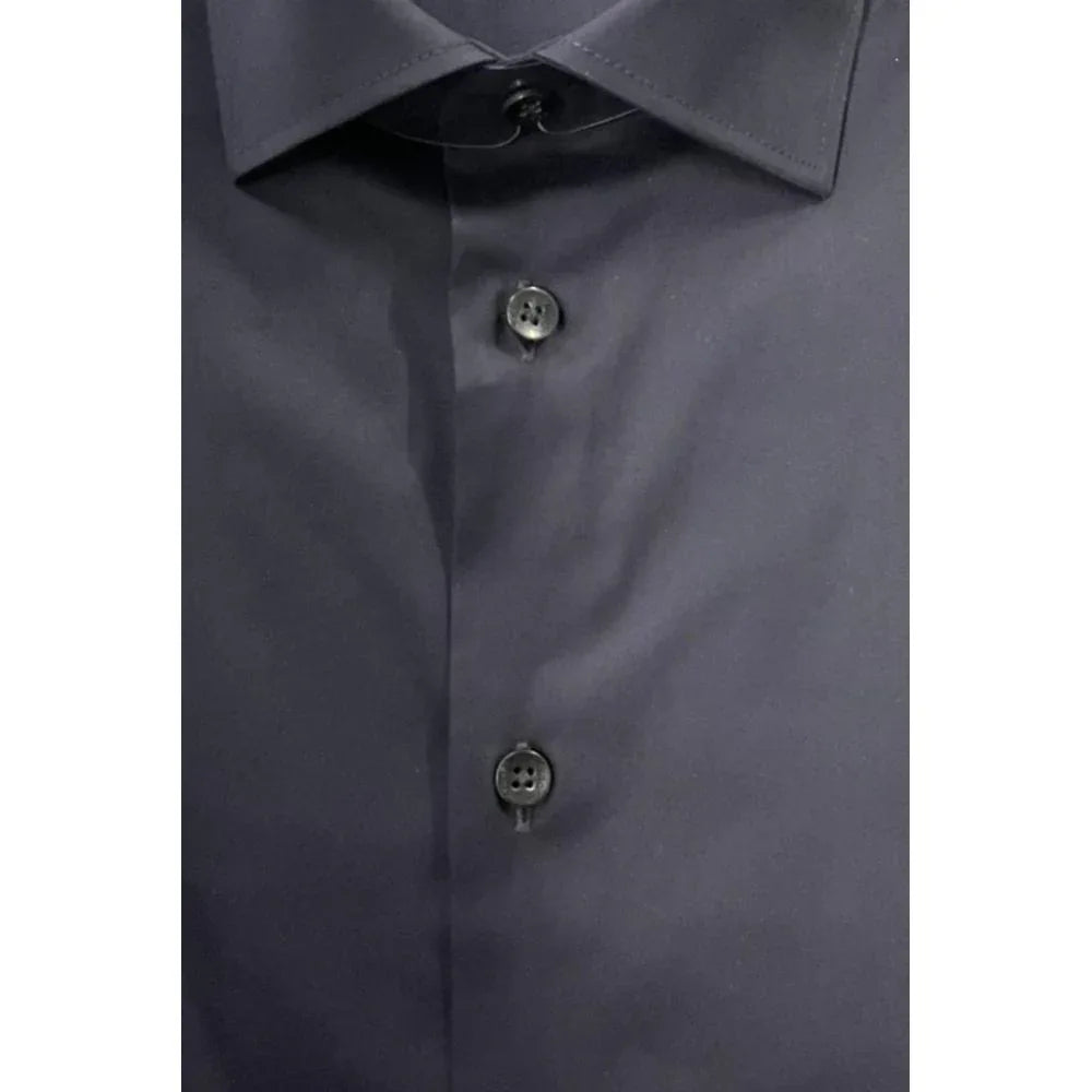 Baldinini Trend Black Cotton Men's Shirt - Zeiniez