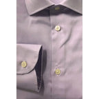 Baldinini Trend Purple Cotton Men Shirt - Zeiniez
