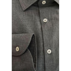 Baldinini Trend Gray Cotton Men's Shirt - Zeiniez