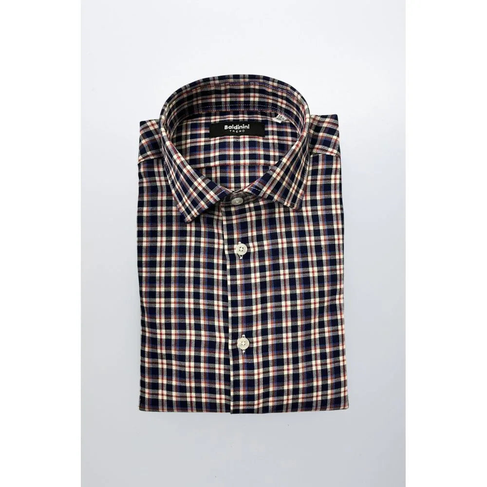 Baldinini Trend Multicolor Cotton Men Shirt - Zeiniez