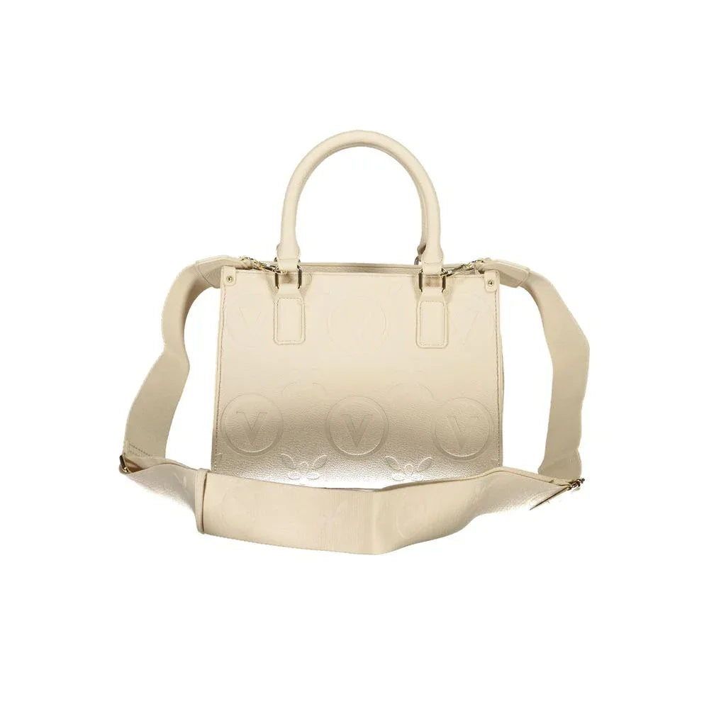 Mario Valentino Beige Polyurethane Women Handbag - Zeiniez
