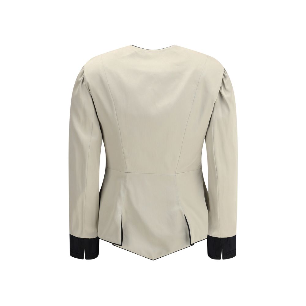 Chloé Silver Silk Coat - Zeiniez