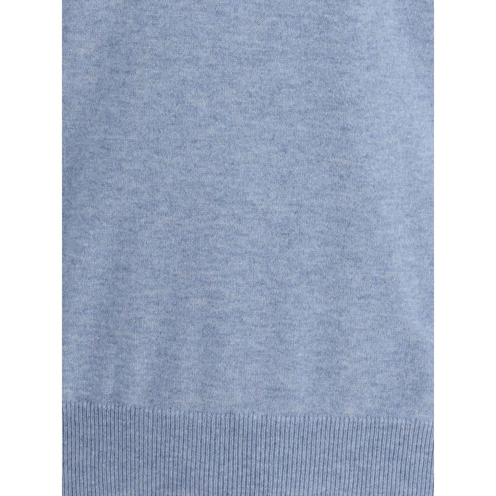 Brunello Cucinelli Blue Cashmere Sweater