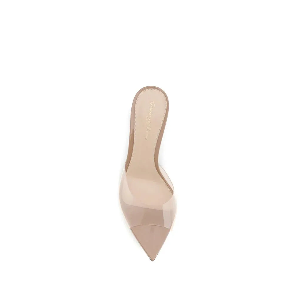 Gianvito Rossi Beige Polyurethane Stiletto Heel Sandals - Zeiniez