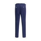 Brunello Cucinelli Blue Wool Casual Pants