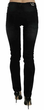 Versace Jeans Couture Dark Black Dora Slim Fit Denim Pants - Zeiniez