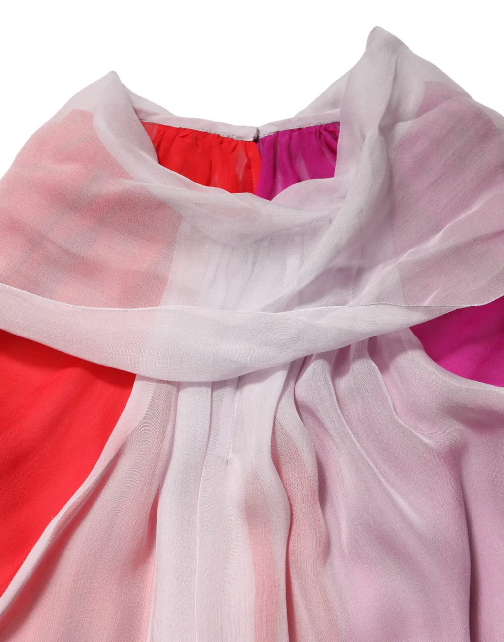 Dolce & Gabbana Multicolor Short Sleeves Silk Blouse Top - Zeiniez