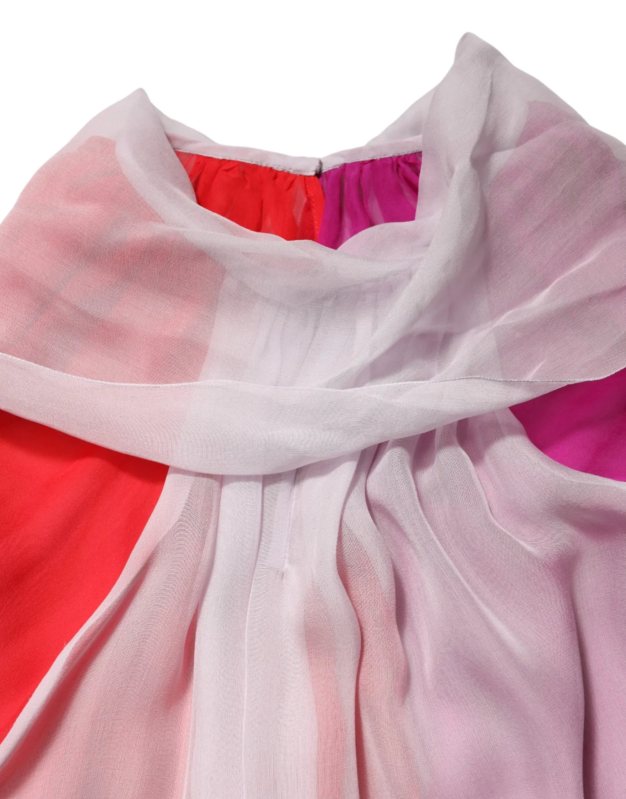 Dolce & Gabbana Multicolor Short Sleeves Silk Blouse Top - Zeiniez