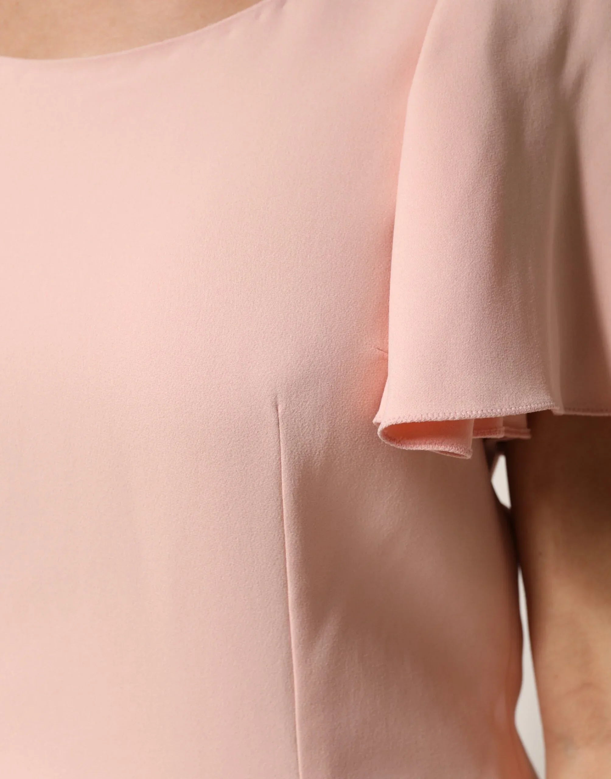 Dolce & Gabbana Pink Short Sleeves Round Neck Blouse Top - Zeiniez