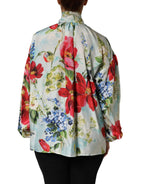 Dolce & Gabbana Multicolor Floral Long Sleeves Blouse Top - Zeiniez