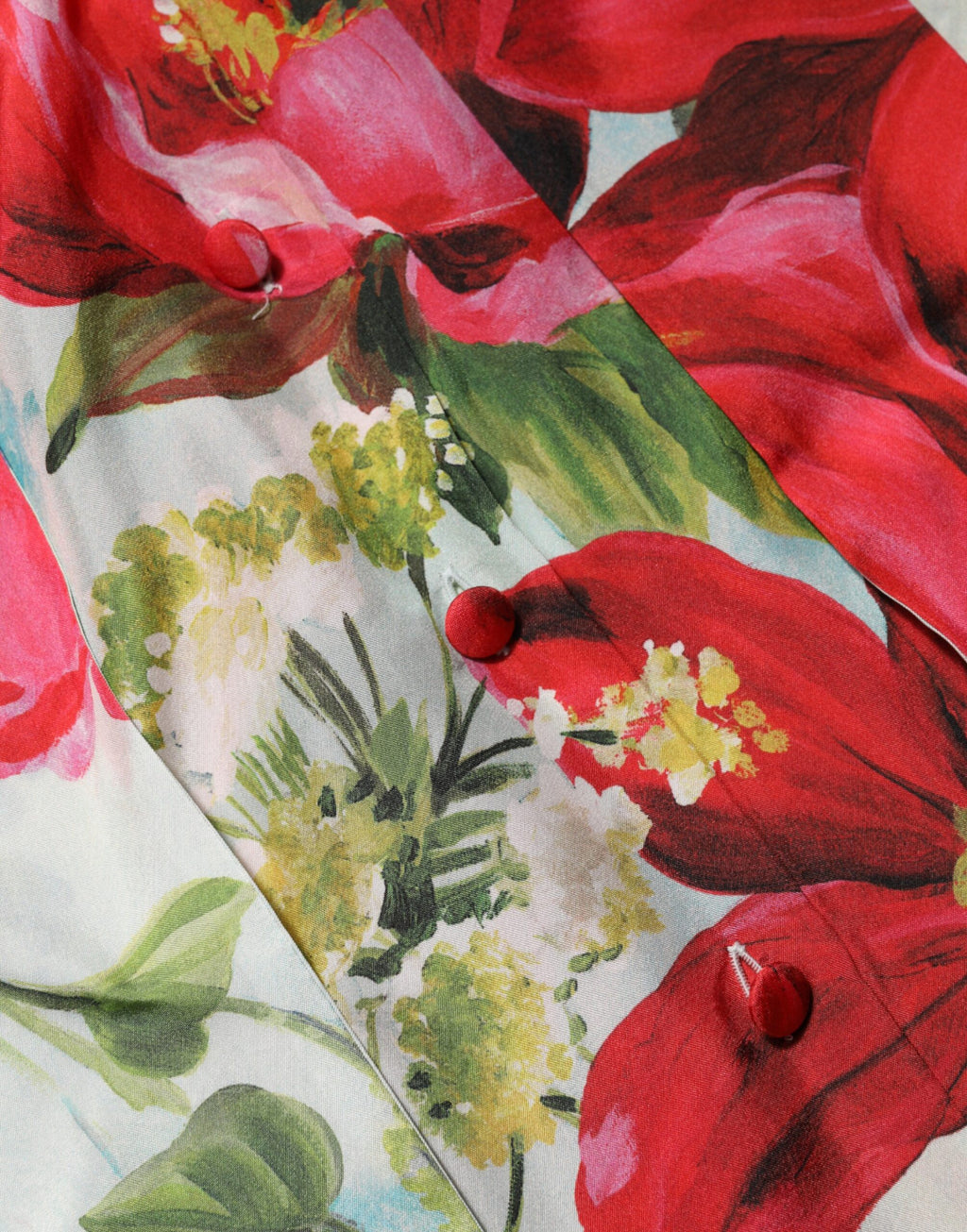 Dolce & Gabbana Multicolor Floral Long Sleeves Blouse Top