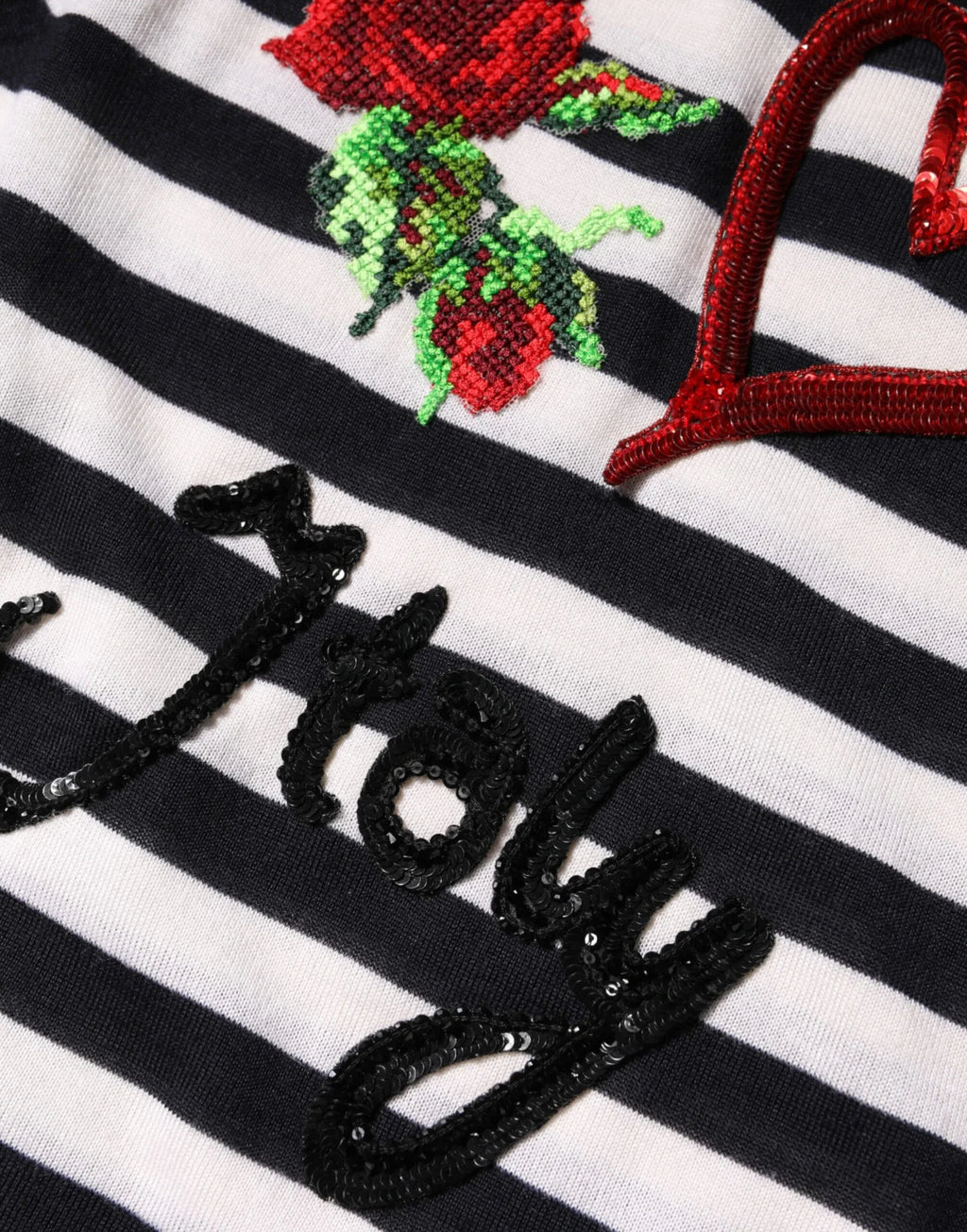 Dolce & Gabbana Black White Cashmere Silk Sleeveless Top - Zeiniez