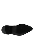 Dolce & Gabbana Black Studded Chelsea Short Ankle Boots Shoes