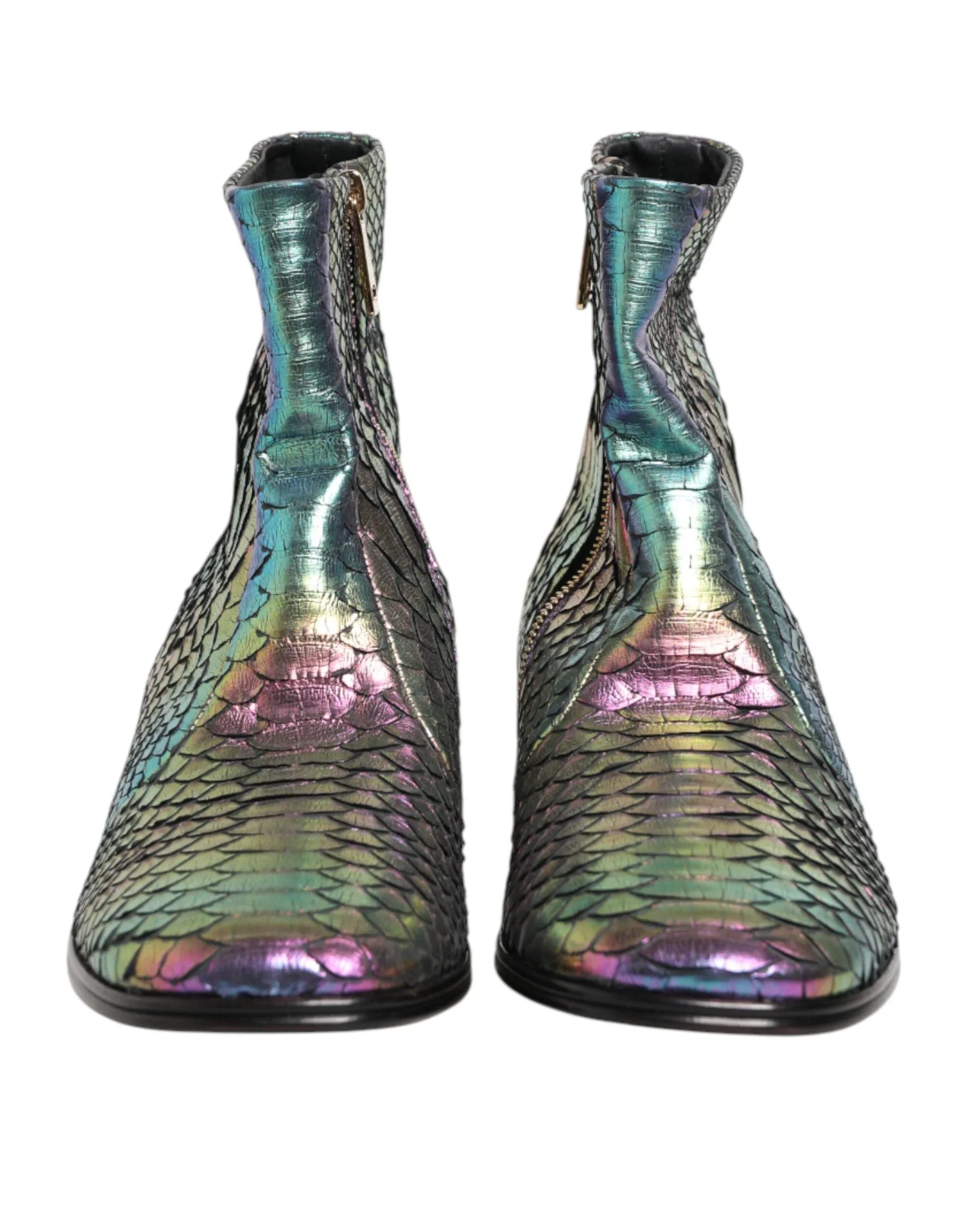 Dolce & Gabbana Multicolor Chelsea Short Ankle Boots Shoes - Zeiniez