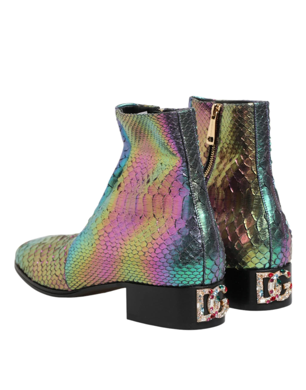 Dolce & Gabbana Multicolor Chelsea Short Ankle Boots Shoes - Zeiniez