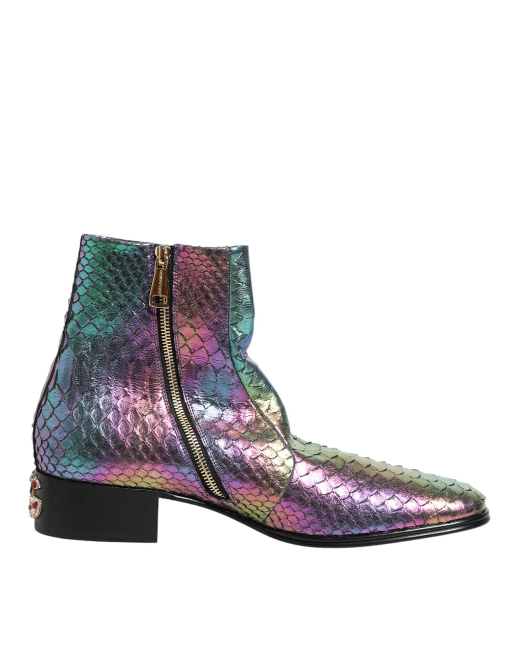 Dolce & Gabbana Multicolor Chelsea Short Ankle Boots Shoes - Zeiniez