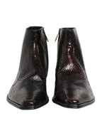 Dolce & Gabbana Bordeaux Chelsea Men Short Ankle Boots Shoes - Zeiniez