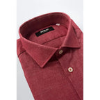 Baldinini Trend Red Cotton Men's Shirt - Zeiniez