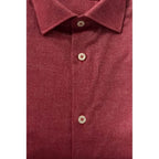 Baldinini Trend Red Cotton Men's Shirt - Zeiniez