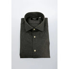 Baldinini Trend Gray Cotton Men Shirt - Zeiniez