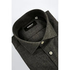 Baldinini Trend Gray Cotton Men Shirt - Zeiniez