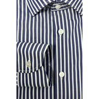 Baldinini Trend Blue Cotton Men Shirt - Zeiniez